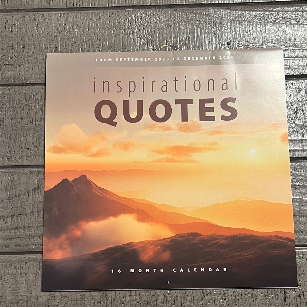 FREE GIFT OFFER Inspirational Quotes Wall 16 Month Calendar